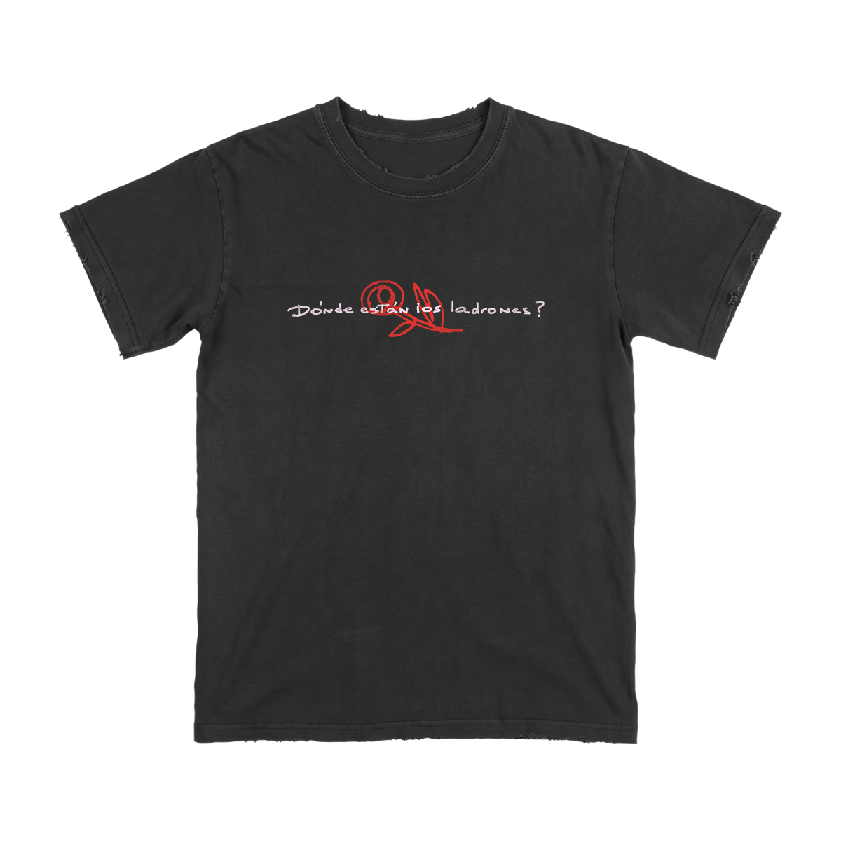 Camiseta negra Throwback desgastada Dell Rose 26