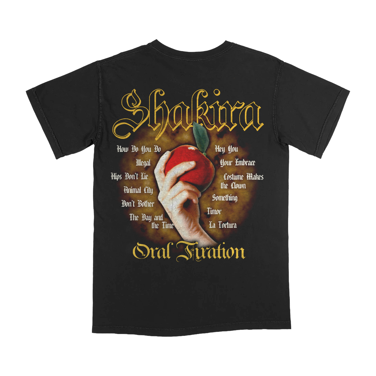 Camiseta negra Throwback Oral Fixation 26