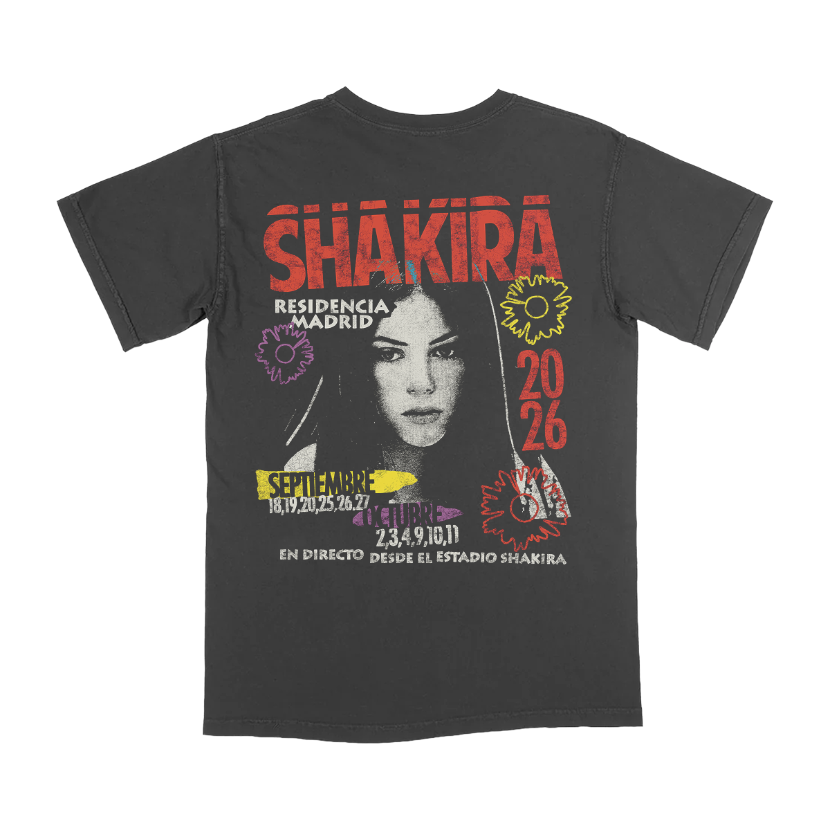 Camiseta negra Throwback Pies 26