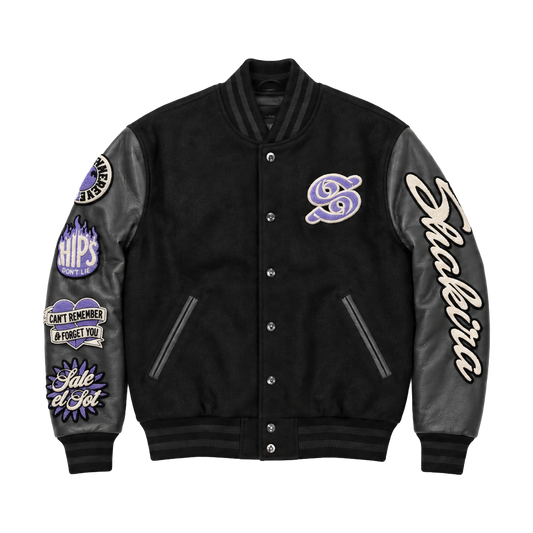Chaqueta Shakira varsity negra 