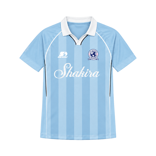 Camiseta de fútbol azul