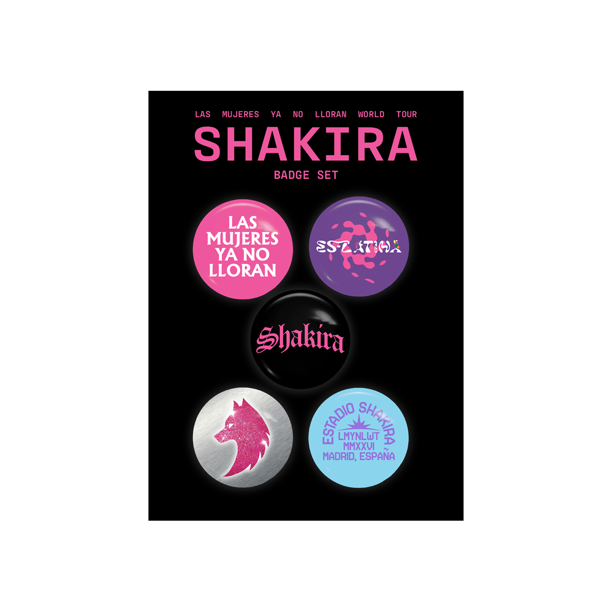 Set de 5 chapas