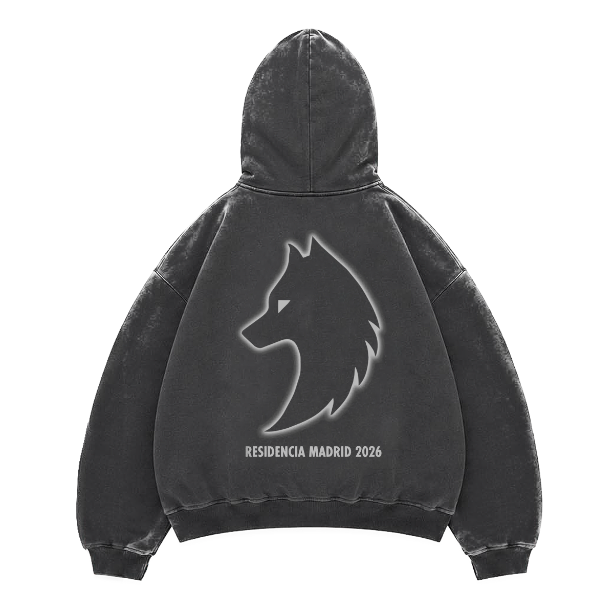 Sudadera con capucha gris Wolf