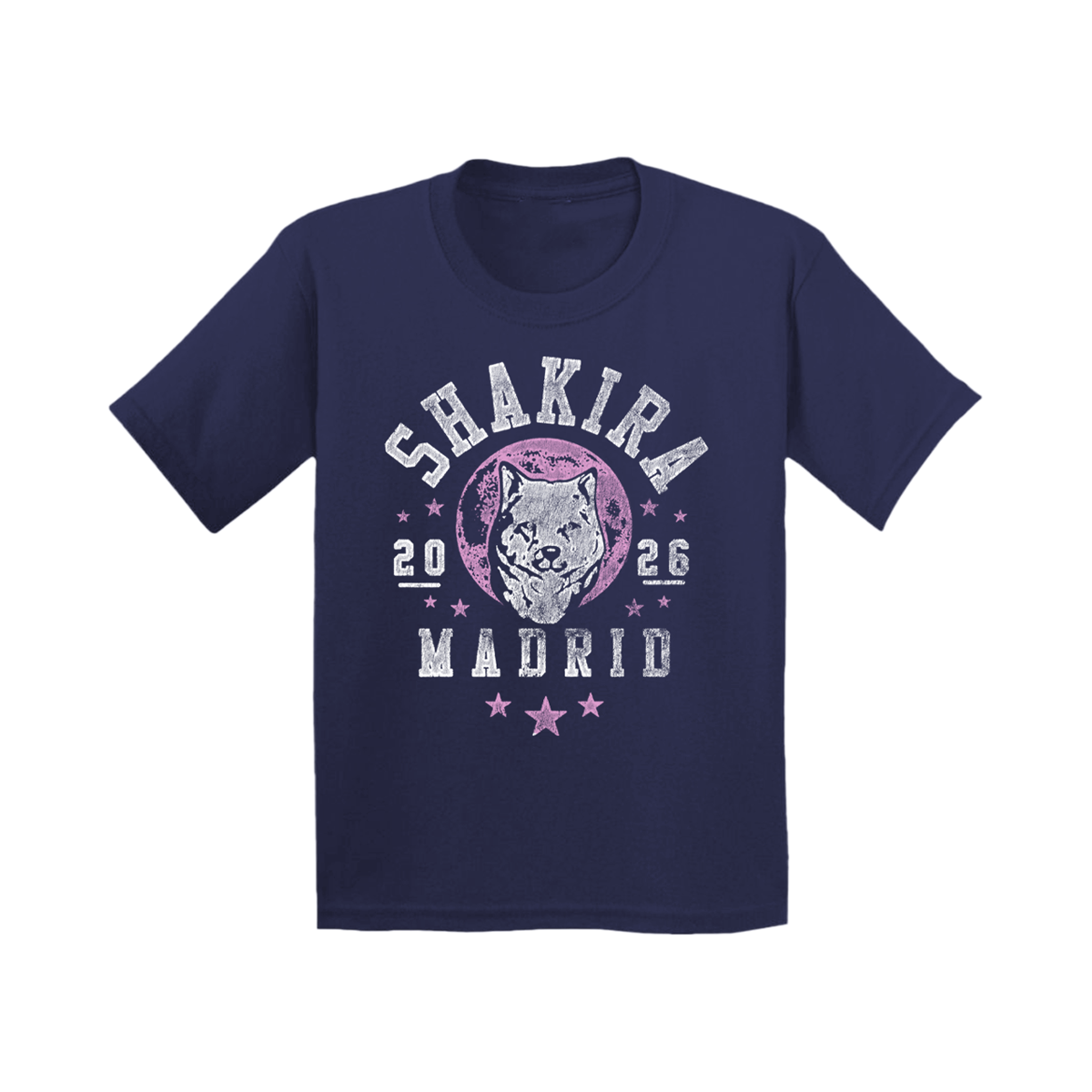 Camiseta azul marino juvenil Tour Wolf