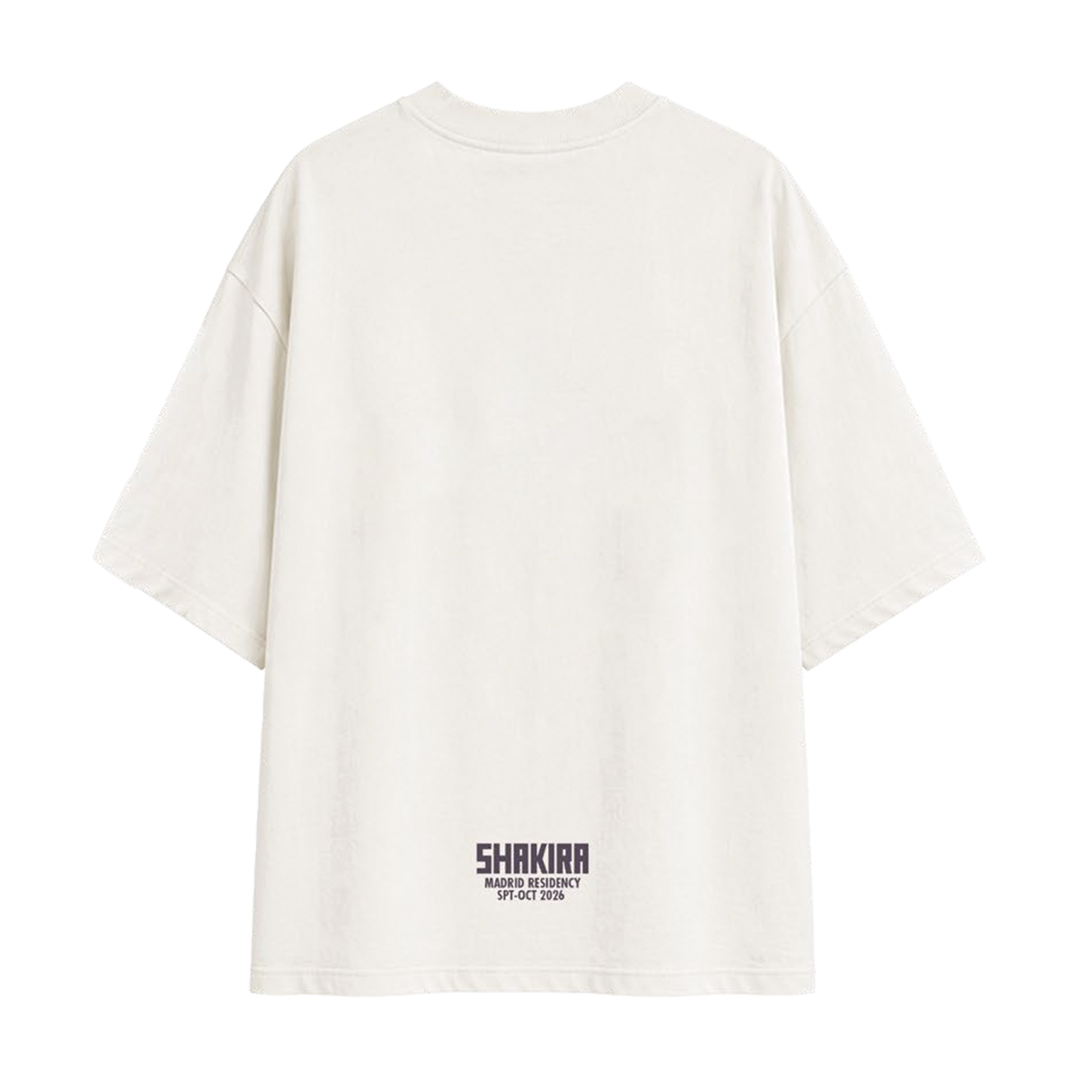 Camiseta blanca con estampado integral de Shakira